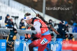 16.01.2022, Ruhpolding, Germany (GER): Simon Eder (AUT) - IBU World Cup Biathlon, pursuit men, Ruhpolding (GER). www.nordicfocus.com. © Manzoni/NordicFocus. Every downloaded picture is fee-liable.