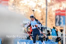 16.01.2022, Ruhpolding, Germany (GER): Susan Dunklee (USA) - IBU World Cup Biathlon, pursuit women, Ruhpolding (GER). www.nordicfocus.com. © Manzoni/NordicFocus. Every downloaded picture is fee-liable.
