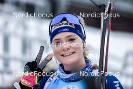 16.01.2022, Ruhpolding, Germany (GER): Amy Baserga (SUI) - IBU World Cup Biathlon, pursuit women, Ruhpolding (GER). www.nordicfocus.com. © Manzoni/NordicFocus. Every downloaded picture is fee-liable.