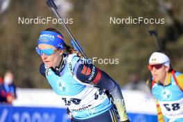 16.01.2022, Ruhpolding, Germany (GER): Vanessa Hinz (GER) - IBU World Cup Biathlon, pursuit women, Ruhpolding (GER). www.nordicfocus.com. © Manzoni/NordicFocus. Every downloaded picture is fee-liable.