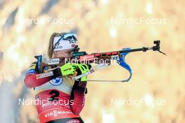 16.01.2022, Ruhpolding, Germany (GER): Marte Olsbu Roeiseland (NOR) - IBU World Cup Biathlon, pursuit women, Ruhpolding (GER). www.nordicfocus.com. © Manzoni/NordicFocus. Every downloaded picture is fee-liable.