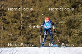 16.01.2022, Ruhpolding, Germany (GER): Franziska Hildebrand (GER) - IBU World Cup Biathlon, pursuit women, Ruhpolding (GER). www.nordicfocus.com. © Manzoni/NordicFocus. Every downloaded picture is fee-liable.