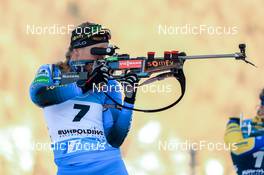 16.01.2022, Ruhpolding, Germany (GER): Anais Bescond (FRA) - IBU World Cup Biathlon, pursuit women, Ruhpolding (GER). www.nordicfocus.com. © Manzoni/NordicFocus. Every downloaded picture is fee-liable.