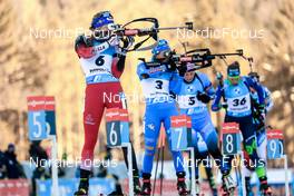 16.01.2022, Ruhpolding, Germany (GER): Lisa Theresa Hauser (AUT), Dorothea Wierer (ITA), (l-r) - IBU World Cup Biathlon, pursuit women, Ruhpolding (GER). www.nordicfocus.com. © Manzoni/NordicFocus. Every downloaded picture is fee-liable.