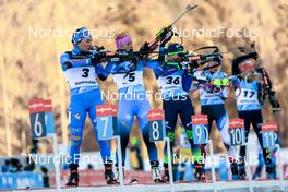 16.01.2022, Ruhpolding, Germany (GER): Dorothea Wierer (ITA), Justine Braisaz-Bouchet (FRA), Hanna Sola (BLR), (l-r) - IBU World Cup Biathlon, pursuit women, Ruhpolding (GER). www.nordicfocus.com. © Manzoni/NordicFocus. Every downloaded picture is fee-liable.