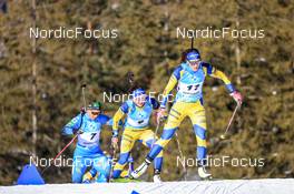 16.01.2022, Ruhpolding, Germany (GER): Hanna Oeberg (SWE), Linn Persson (SWE), (l-r) - IBU World Cup Biathlon, pursuit women, Ruhpolding (GER). www.nordicfocus.com. © Manzoni/NordicFocus. Every downloaded picture is fee-liable.