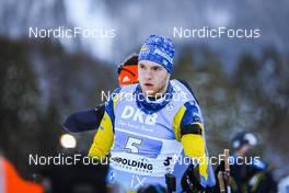 15.01.2022, Ruhpolding, Germany (GER): Sebastian Samuelsson (SWE) - IBU World Cup Biathlon, relay men, Ruhpolding (GER). www.nordicfocus.com. © Manzoni/NordicFocus. Every downloaded picture is fee-liable.