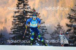 15.01.2022, Ruhpolding, Germany (GER): Dzmitry Lazouski (BLR) - IBU World Cup Biathlon, relay men, Ruhpolding (GER). www.nordicfocus.com. © Manzoni/NordicFocus. Every downloaded picture is fee-liable.