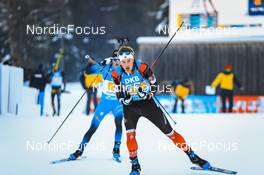 15.01.2022, Ruhpolding, Germany (GER): Jules Burnotte (CAN) - IBU World Cup Biathlon, relay men, Ruhpolding (GER). www.nordicfocus.com. © Manzoni/NordicFocus. Every downloaded picture is fee-liable.