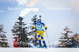 15.01.2022, Ruhpolding, Germany (GER): Jesper Nelin (SWE) - IBU World Cup Biathlon, relay men, Ruhpolding (GER). www.nordicfocus.com. © Manzoni/NordicFocus. Every downloaded picture is fee-liable.