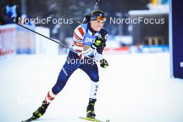 15.01.2022, Ruhpolding, Germany (GER): Maxime Germain (USA) - IBU World Cup Biathlon, relay men, Ruhpolding (GER). www.nordicfocus.com. © Manzoni/NordicFocus. Every downloaded picture is fee-liable.