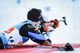 15.01.2022, Ruhpolding, Germany (GER): Rene Zahkna (EST) - IBU World Cup Biathlon, relay men, Ruhpolding (GER). www.nordicfocus.com. © Manzoni/NordicFocus. Every downloaded picture is fee-liable.