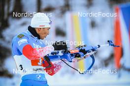 15.01.2022, Ruhpolding, Germany (GER): Said Karimulla Khalili (RUS) - IBU World Cup Biathlon, relay men, Ruhpolding (GER). www.nordicfocus.com. © Manzoni/NordicFocus. Every downloaded picture is fee-liable.