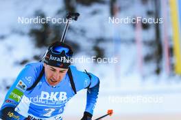 15.01.2022, Ruhpolding, Germany (GER): Quentin Fillon Maillet (FRA) - IBU World Cup Biathlon, relay men, Ruhpolding (GER). www.nordicfocus.com. © Manzoni/NordicFocus. Every downloaded picture is fee-liable.
