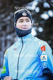 15.01.2022, Ruhpolding, Germany (GER): Eric Perrot (FRA) - IBU World Cup Biathlon, relay men, Ruhpolding (GER). www.nordicfocus.com. © Manzoni/NordicFocus. Every downloaded picture is fee-liable.