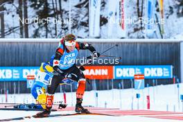 15.01.2022, Ruhpolding, Germany (GER): Scott Gow (CAN) - IBU World Cup Biathlon, relay men, Ruhpolding (GER). www.nordicfocus.com. © Manzoni/NordicFocus. Every downloaded picture is fee-liable.