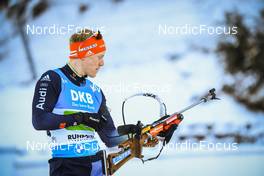 15.01.2022, Ruhpolding, Germany (GER): Roman Rees (GER) - IBU World Cup Biathlon, relay men, Ruhpolding (GER). www.nordicfocus.com. © Manzoni/NordicFocus. Every downloaded picture is fee-liable.