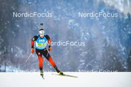 15.01.2022, Ruhpolding, Germany (GER): Sverre Dahlen Aspenes (NOR) - IBU World Cup Biathlon, relay men, Ruhpolding (GER). www.nordicfocus.com. © Manzoni/NordicFocus. Every downloaded picture is fee-liable.