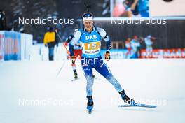 15.01.2022, Ruhpolding, Germany (GER): Heikki Laitinen (FIN) - IBU World Cup Biathlon, relay men, Ruhpolding (GER). www.nordicfocus.com. © Manzoni/NordicFocus. Every downloaded picture is fee-liable.