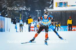 15.01.2022, Ruhpolding, Germany (GER): Jules Burnotte (CAN) - IBU World Cup Biathlon, relay men, Ruhpolding (GER). www.nordicfocus.com. © Manzoni/NordicFocus. Every downloaded picture is fee-liable.