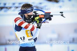 15.01.2022, Ruhpolding, Germany (GER): Maxime Germain (USA) - IBU World Cup Biathlon, relay men, Ruhpolding (GER). www.nordicfocus.com. © Manzoni/NordicFocus. Every downloaded picture is fee-liable.
