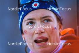 14.01.2022, Ruhpolding, Germany (GER): Hallie Grossman (USA) - IBU World Cup Biathlon, relay women, Ruhpolding (GER). www.nordicfocus.com. © Manzoni/NordicFocus. Every downloaded picture is fee-liable.