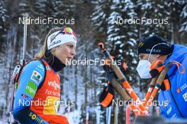 14.01.2022, Ruhpolding, Germany (GER): Justine Braisaz-Bouchet (FRA) - IBU World Cup Biathlon, relay women, Ruhpolding (GER). www.nordicfocus.com. © Manzoni/NordicFocus. Every downloaded picture is fee-liable.
