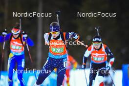 14.01.2022, Ruhpolding, Germany (GER): Clare Egan (USA) - IBU World Cup Biathlon, relay women, Ruhpolding (GER). www.nordicfocus.com. © Manzoni/NordicFocus. Every downloaded picture is fee-liable.
