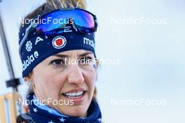 14.01.2022, Ruhpolding, Germany (GER): Deedra Irwin (USA) - IBU World Cup Biathlon, relay women, Ruhpolding (GER). www.nordicfocus.com. © Manzoni/NordicFocus. Every downloaded picture is fee-liable.