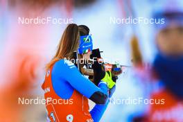 14.01.2022, Ruhpolding, Germany (GER): Lisa Vittozzi (ITA) - IBU World Cup Biathlon, relay women, Ruhpolding (GER). www.nordicfocus.com. © Manzoni/NordicFocus. Every downloaded picture is fee-liable.