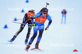 14.01.2022, Ruhpolding, Germany (GER): Anais Chevalier-Bouchet (FRA) - IBU World Cup Biathlon, relay women, Ruhpolding (GER). www.nordicfocus.com. © Manzoni/NordicFocus. Every downloaded picture is fee-liable.