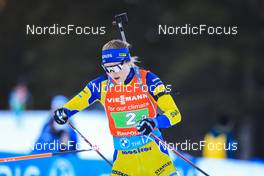 14.01.2022, Ruhpolding, Germany (GER): Stina Nilsson (SWE) - IBU World Cup Biathlon, relay women, Ruhpolding (GER). www.nordicfocus.com. © Manzoni/NordicFocus. Every downloaded picture is fee-liable.