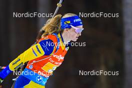 14.01.2022, Ruhpolding, Germany (GER): Mona Brorsson (SWE) - IBU World Cup Biathlon, relay women, Ruhpolding (GER). www.nordicfocus.com. © Manzoni/NordicFocus. Every downloaded picture is fee-liable.