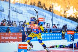 14.01.2022, Ruhpolding, Germany (GER): Anna Magnusson (SWE) - IBU World Cup Biathlon, relay women, Ruhpolding (GER). www.nordicfocus.com. © Manzoni/NordicFocus. Every downloaded picture is fee-liable.