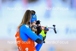 14.01.2022, Ruhpolding, Germany (GER): Lisa Vittozzi (ITA) - IBU World Cup Biathlon, relay women, Ruhpolding (GER). www.nordicfocus.com. © Manzoni/NordicFocus. Every downloaded picture is fee-liable.