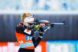 14.01.2022, Ruhpolding, Germany (GER): Sarah Beaudry (CAN) - IBU World Cup Biathlon, relay women, Ruhpolding (GER). www.nordicfocus.com. © Manzoni/NordicFocus. Every downloaded picture is fee-liable.