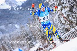 13.01.2022, Ruhpolding, Germany (GER): Artem Pryma (UKR) - IBU World Cup Biathlon, sprint men, Ruhpolding (GER). www.nordicfocus.com. © Manzoni/NordicFocus. Every downloaded picture is fee-liable.