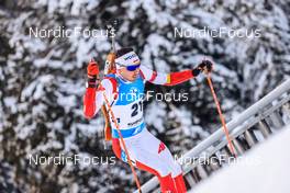 13.01.2022, Ruhpolding, Germany (GER): Grzegorz Guzik (POL) - IBU World Cup Biathlon, sprint men, Ruhpolding (GER). www.nordicfocus.com. © Manzoni/NordicFocus. Every downloaded picture is fee-liable.