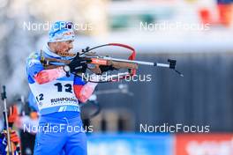 13.01.2022, Ruhpolding, Germany (GER): Anton Babikov (RUS) - IBU World Cup Biathlon, sprint men, Ruhpolding (GER). www.nordicfocus.com. © Manzoni/NordicFocus. Every downloaded picture is fee-liable.