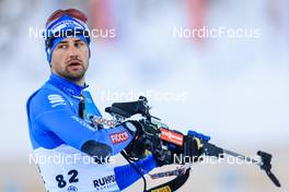 13.01.2022, Ruhpolding, Germany (GER): Dominik Windisch (ITA) - IBU World Cup Biathlon, sprint men, Ruhpolding (GER). www.nordicfocus.com. © Manzoni/NordicFocus. Every downloaded picture is fee-liable.