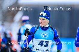 13.01.2022, Ruhpolding, Germany (GER): Anton Smolski (BLR) - IBU World Cup Biathlon, sprint men, Ruhpolding (GER). www.nordicfocus.com. © Manzoni/NordicFocus. Every downloaded picture is fee-liable.