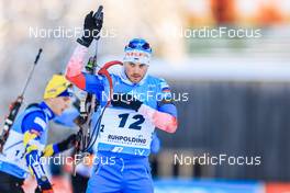 13.01.2022, Ruhpolding, Germany (GER): Anton Babikov (RUS) - IBU World Cup Biathlon, sprint men, Ruhpolding (GER). www.nordicfocus.com. © Manzoni/NordicFocus. Every downloaded picture is fee-liable.