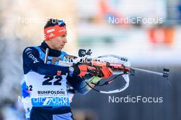 13.01.2022, Ruhpolding, Germany (GER): Philipp Nawrath (GER) - IBU World Cup Biathlon, sprint men, Ruhpolding (GER). www.nordicfocus.com. © Manzoni/NordicFocus. Every downloaded picture is fee-liable.