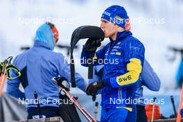 13.01.2022, Ruhpolding, Germany (GER): Sebastian Samuelsson (SWE) - IBU World Cup Biathlon, sprint men, Ruhpolding (GER). www.nordicfocus.com. © Manzoni/NordicFocus. Every downloaded picture is fee-liable.