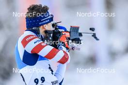 13.01.2022, Ruhpolding, Germany (GER): Maxime Germain (USA) - IBU World Cup Biathlon, sprint men, Ruhpolding (GER). www.nordicfocus.com. © Manzoni/NordicFocus. Every downloaded picture is fee-liable.