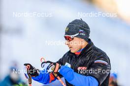 13.01.2022, Ruhpolding, Germany (GER): Alexander Povarnitsyn (RUS) - IBU World Cup Biathlon, sprint men, Ruhpolding (GER). www.nordicfocus.com. © Manzoni/NordicFocus. Every downloaded picture is fee-liable.