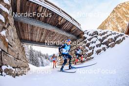 13.01.2022, Ruhpolding, Germany (GER): Erik Lesser (GER), Scott Gow (CAN), (l-r) - IBU World Cup Biathlon, sprint men, Ruhpolding (GER). www.nordicfocus.com. © Manzoni/NordicFocus. Every downloaded picture is fee-liable.