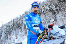 13.01.2022, Ruhpolding, Germany (GER): Dominik Windisch (ITA) - IBU World Cup Biathlon, sprint men, Ruhpolding (GER). www.nordicfocus.com. © Manzoni/NordicFocus. Every downloaded picture is fee-liable.