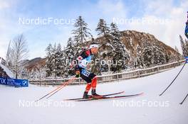 13.01.2022, Ruhpolding, Germany (GER): Christian Gow (CAN) - IBU World Cup Biathlon, sprint men, Ruhpolding (GER). www.nordicfocus.com. © Manzoni/NordicFocus. Every downloaded picture is fee-liable.