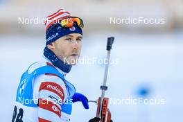 13.01.2022, Ruhpolding, Germany (GER): Max Durtschi (USA) - IBU World Cup Biathlon, sprint men, Ruhpolding (GER). www.nordicfocus.com. © Manzoni/NordicFocus. Every downloaded picture is fee-liable.